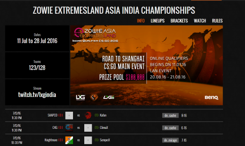 战火燃起 极限之地CSGO亚洲杯印度赛区火热开赛