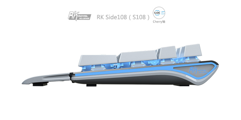 RK发布S108Cherry轴白色冰蓝背光机械键盘
