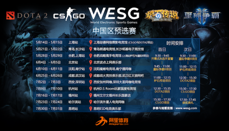 WESG杭州站本周开打 星际II名将F91领衔参赛